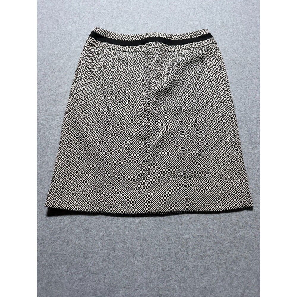 Antonio Melani Women's Pencil Skirt Black and White Size M Pattern Office
